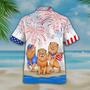 Lion Hawaiian Shirts, Independence's Day Funny Hawaii Shirt, Patriotic Gift, Lion Lover Gift