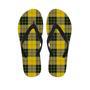 Macleod Yellow Plaid Tartan Men's Flip Flops