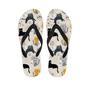 Meow Cat Print Men's Flip Flops