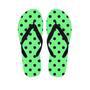 Mint And Green Polka Dot Men's Flip Flops