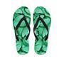 Mint Green Butterfly Print Men's Flip Flops