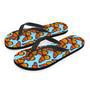 Monarch Butterfly Print Men's Flip Flops