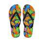 Multicolor Butterfly Print Men's Flip Flops