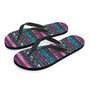 Multicolor Native Aztec Doodle Men's Flip Flops