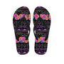 Multicolor Roses Ethnic Tribal Aztec Men's Flip Flops