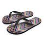 Multicolor Zigzag Indian Aztec Men's Flip Flops