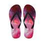 Nebula Red Galaxy Space Men's Flip Flops