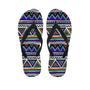 Neon Color Indian Aztec Doodle Men's Flip Flops