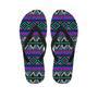 Neon Color Indian Aztec Trippy Men's Flip Flops