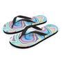 Neon Color Marble Men's Flip Flops