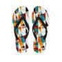 Neon Geometric Men's Flip Flops