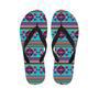 Neon Indian Aztec Abstract Art Print Men's Flip Flops