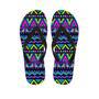 Neon Indian Aztec Doodle Men's Flip Flops