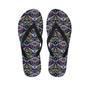 Neon Indian Aztec Triangles Abstract Geometric Art Men's Flip Flops