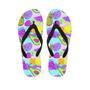 Neon Mix Fruit Pineapple Hawaiian Print Men's Flip Flops