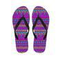 Neon Multicolor Ethic Aztec Doodle Print Men's Flip Flops