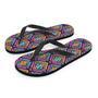 Neon Multicolor Ethic Aztec Grunge Print Men's Flip Flops