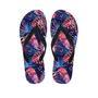 Neon Palm Leaf Hawaiian Print Men's Flip Flops