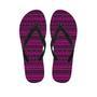 Neon Pink Ethic Aztec Print Men's Flip Flops