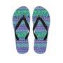 Neon Tribal Aztec Hand Drawn Men's Flip Flops