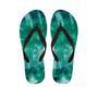 Olive Green Tie Dye Men's Flip Flops