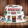 One Love Rasta Bucket Hat Juneteenth Day Hat for Black Man, Black Woman