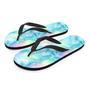 Palm Leaf Hawaiian Print Men's Flip Flops