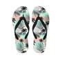 Pastel Palm Tree Hawaiian Print Men's Flip Flops