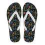 Peacock Rose Pattern Print Men & Women Flip Flops