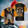 Personalized Name Hawaiian Shirt For Darts Player, My Drinking Team Has A Darts Problem