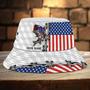 Personalized of July America Fishing Bucket Hat for Men, Dad, Fishermen, Fishing Boy Hat