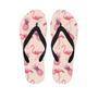 Pineapple Flamingo Print Men's Flip Flops