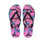 Pink And Blue Butterfly Print Men's Flip Flops