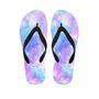 Pink And Blue Galaxy Space Men's Flip Flops