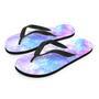 Pink And Blue Galaxy Space Men's Flip Flops