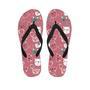 Pink Cat Face Print Men's Flip Flops