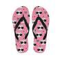 Pink Cat Print Men's Flip Flops