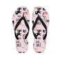 Pink Cute Cat Print Men's Flip Flops