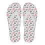 Pink Gray Cow Pattern Print Men & Women Flip Flops