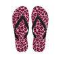 Pink Leopard Print Men's Flip Flops