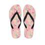 Pink Palm Tree Hawaiian Print Men's Flip Flops