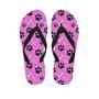 Pink Paw Men's Flip Flops