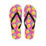 Pink Pineapple Print Men's Flip Flops