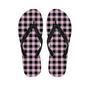 Pink Plaid Men's Flip Flops