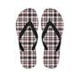 Pink Plaid Tartan Men's Flip Flops