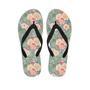 Pink Rose And Peony Floral Men's Flip Flops