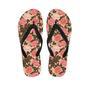 Pink Rose Floral Men's Flip Flops