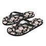 Pink Rose Floral Pattern Print Men's Flip Flops