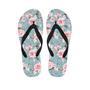 Pink Rose Flower Print Men's Flip Flops