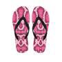 Pink Snakeskin Print Men's Flip Flops